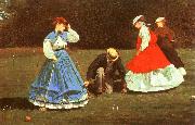 Winslow Homer The Croquet Game Sweden oil painting artist